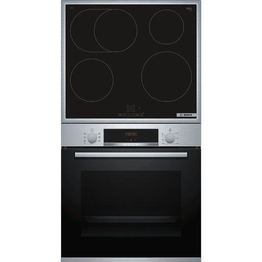 BOSCH HBD 435 RS 62 (HBA533BS1+PIF64RBB5E), Einbaubackofenset (Induktion, A, 71 l)