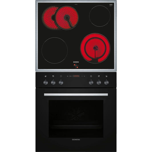 SIEMENS EQ411TAAB iQ100 (Backofen), iQ300 (Kochfeld), Einbauherdset (Elektrokochfeld, A, 66 l)